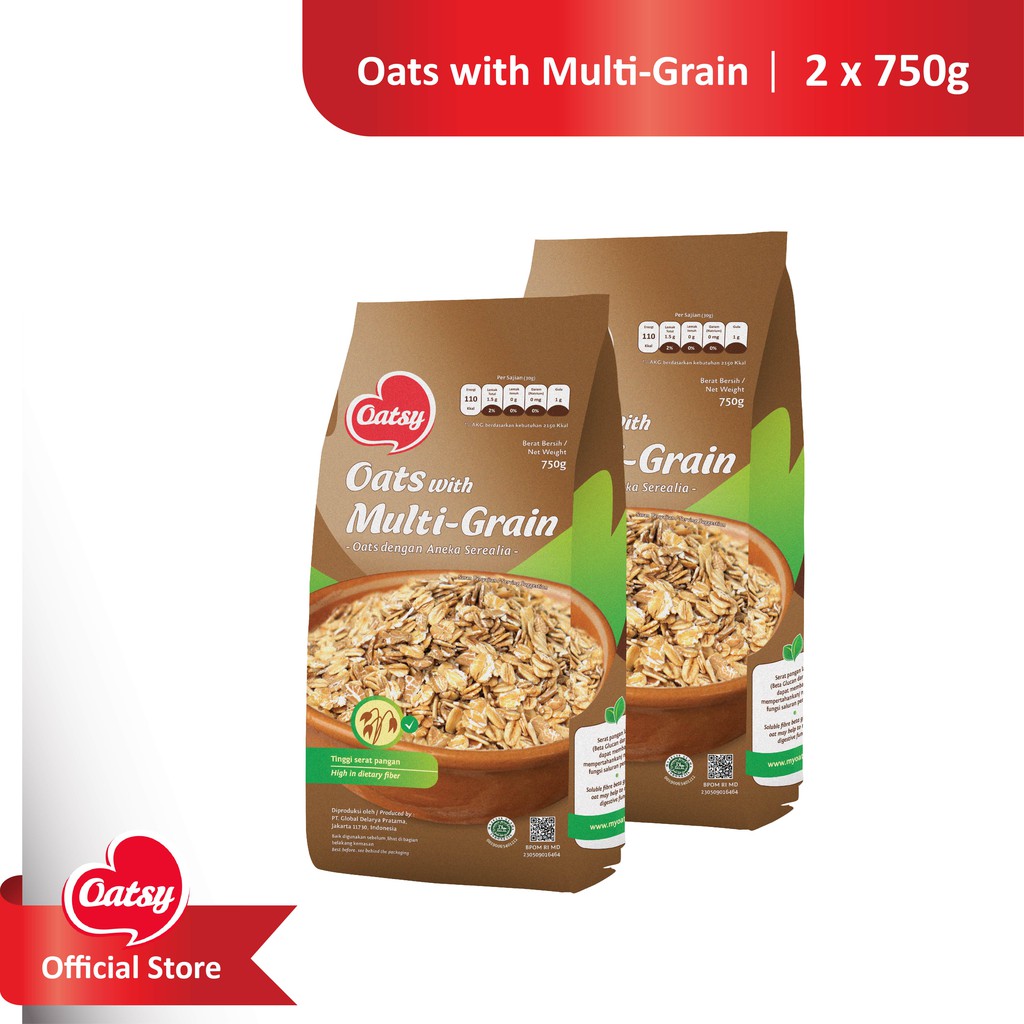 

OATSY Oats With Multi Grain 750gr (Double Pack)