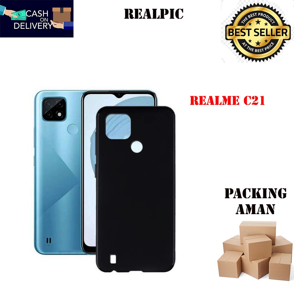 Casing Realme C21 SoftCase Black Matte