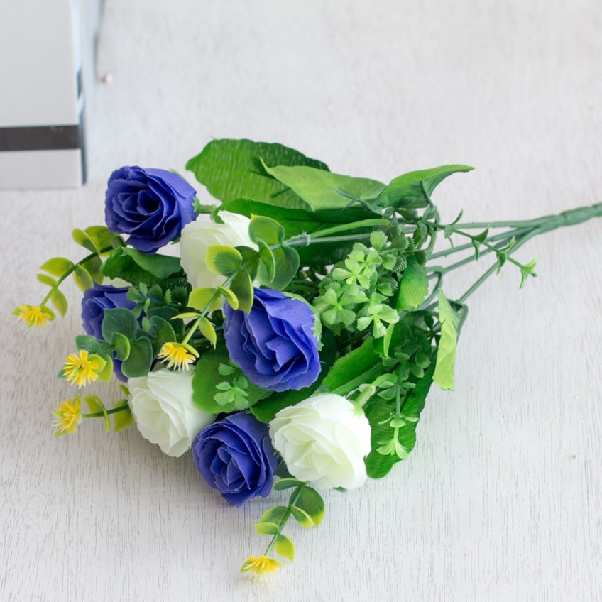 BUNGA PLASTIK ROSE 510 BUNGA MAWAR HIAS PLASTIC ARTIFICIAL BUNGA ARTIFISIAL MURAH