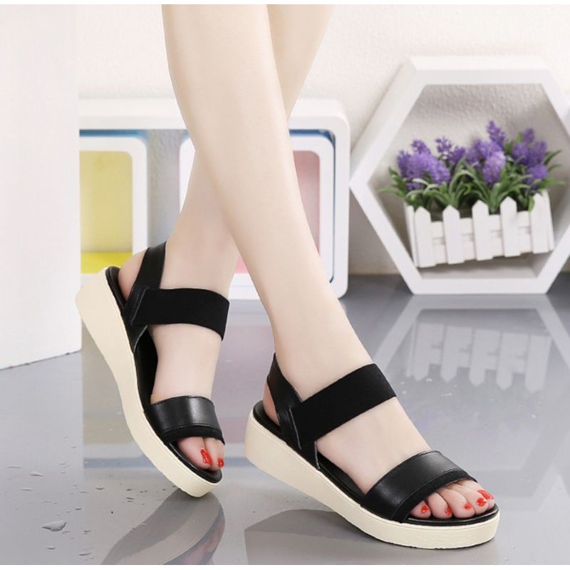 ym 08 wedges sandal tali wanita