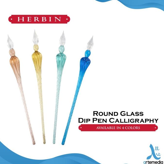 

(BISA COD) Pena Celup Kaca Kaligrafi Herbin Round Glass Dip Pen Calligraphy SALE Kode 969
