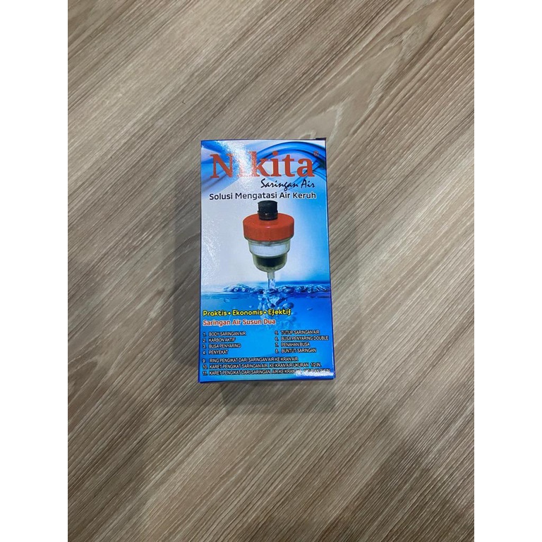 NEW Nikita Water Filter Saringan Air Berlapis Kapas &amp; Karbon Aktif Bukan Zernii