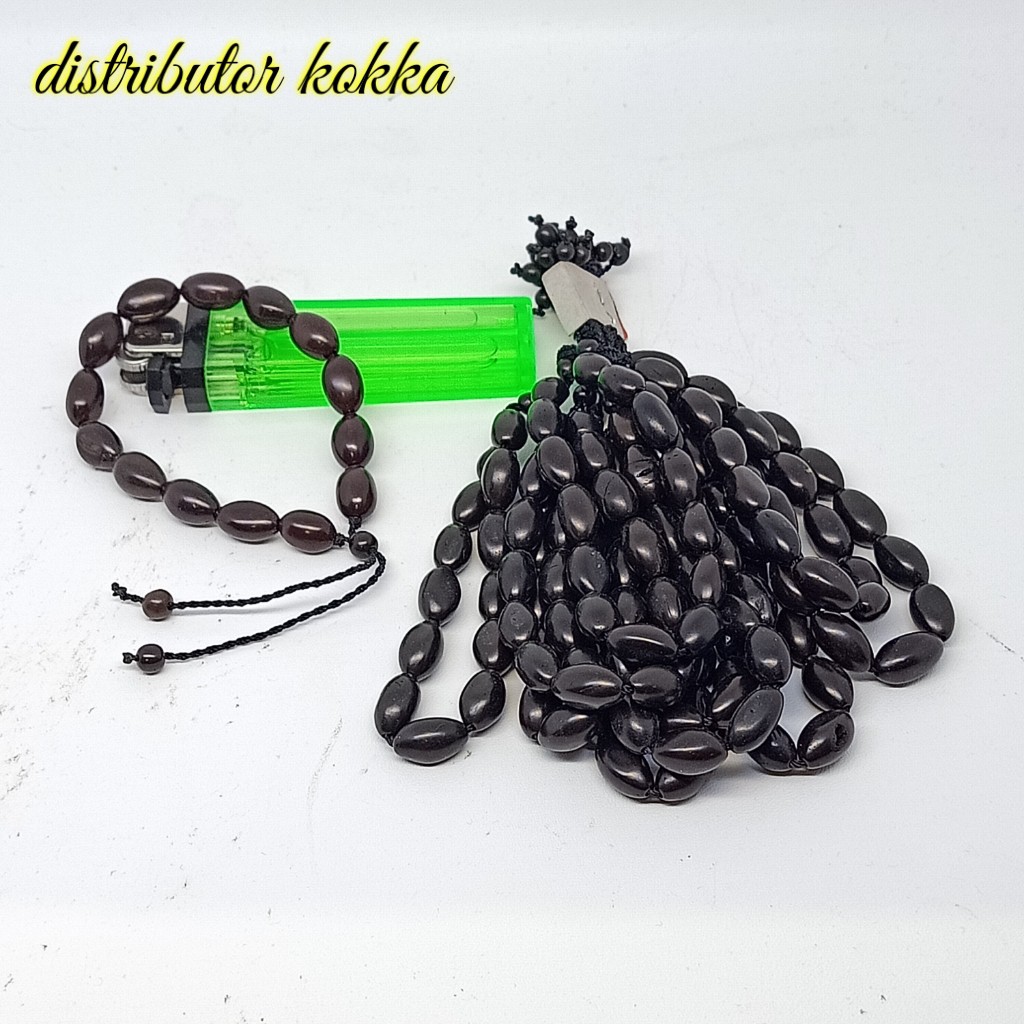 ( SUPER MURAH ) Harga grosir 10 pcs gelang Kokka kaukah oval full hitam