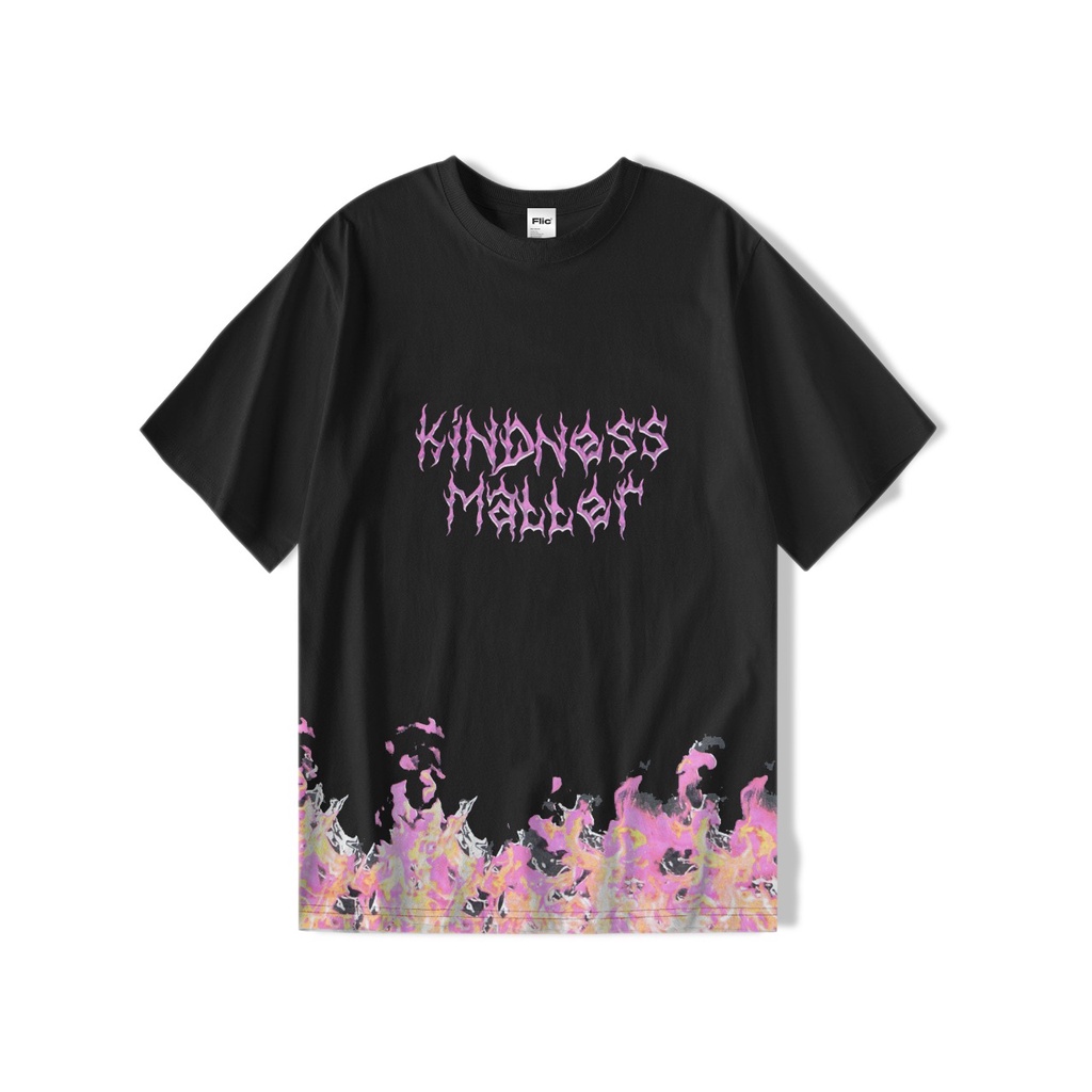 FLICWORLD - Kindness Black Tshirt