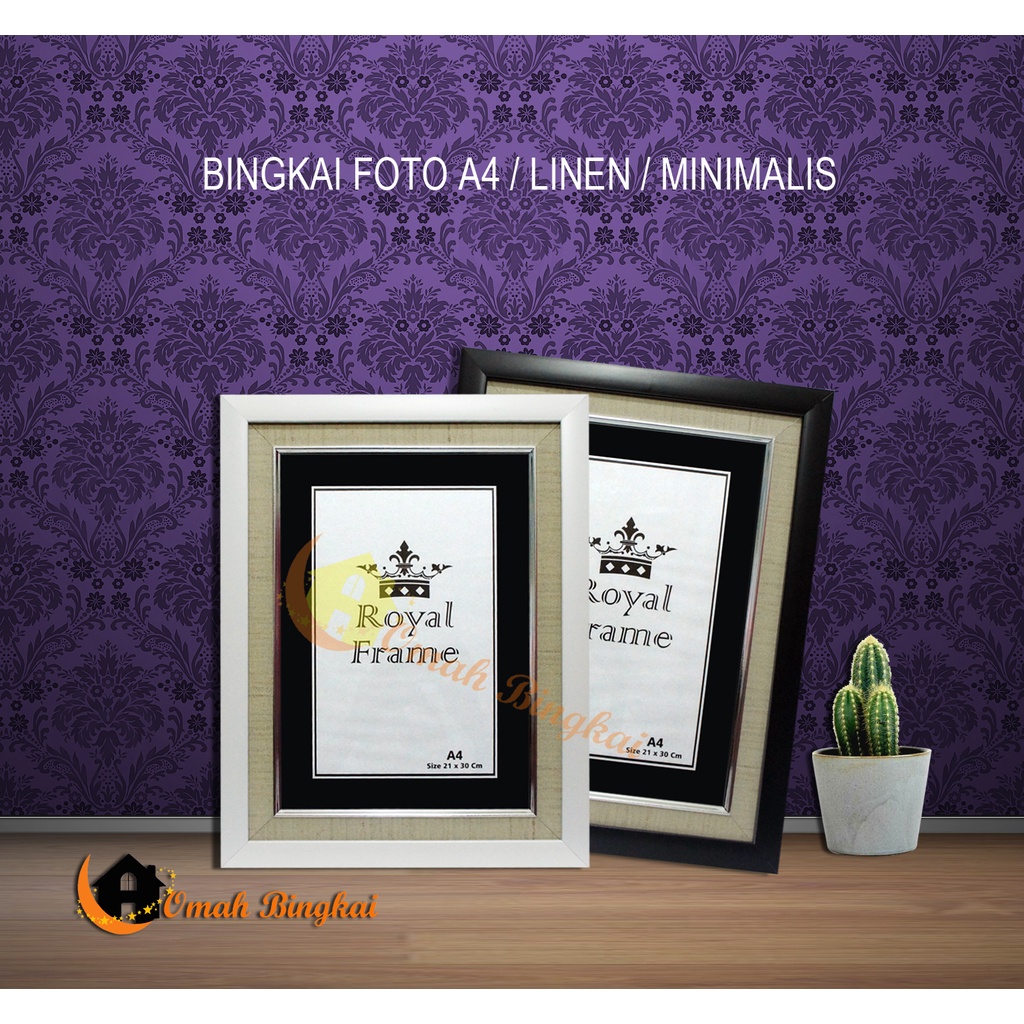 Bingkai foto a4 / 11R Linen minimalis
