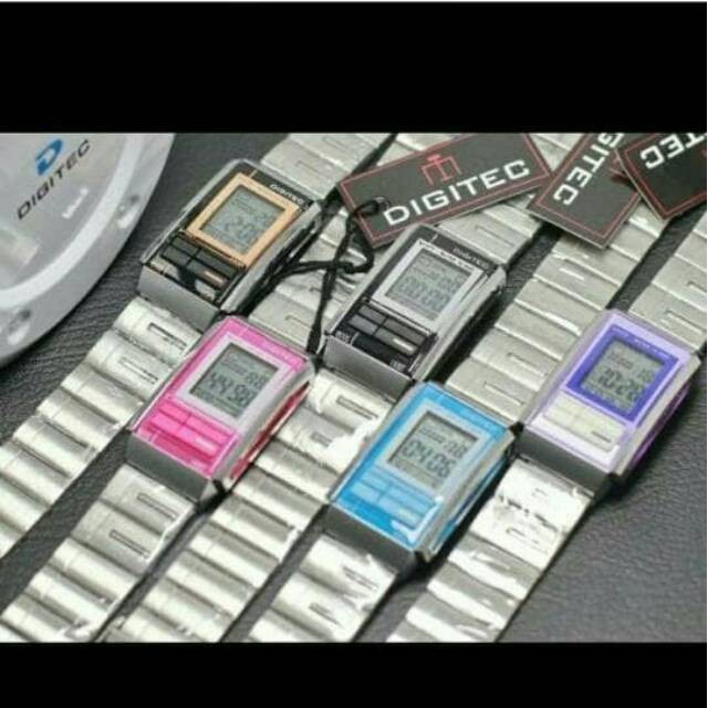 TERBAIK LIMITED COCOK UNTUK NATAL PEREMPUAN MURAH// Jam Tangan Digitec DG-3022 Silver Original