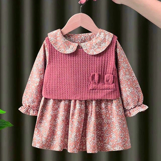 Zahra Dress Anak Perempuan Gea Bahan Katun | Pakaian Anak Terlaris Umur 1-6 Tahun