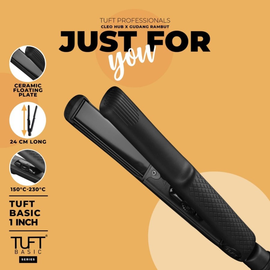 TUFT BASIC Straightening Iron 1 Inch 6009 / Catokan Rambut 1 Inch