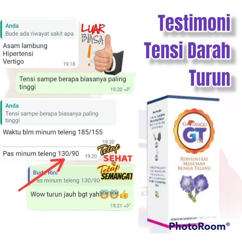 Herbal Tetes Teh Bunga Telang GT Merk GARUDAQU BPOM ORIGINAL