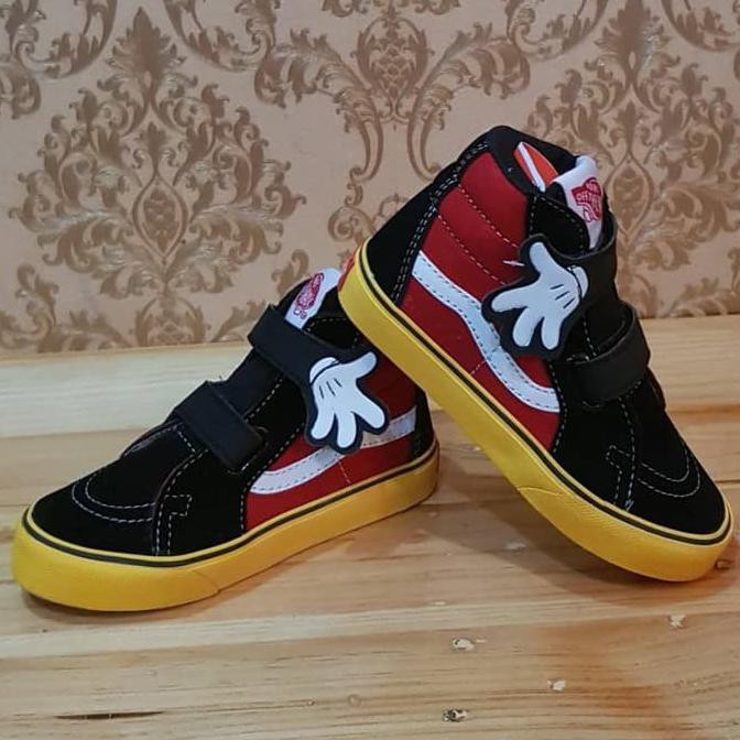 Sepatu Anak Vans Sk8 Mickey Mouse//Fashion Sport Vans Sk8