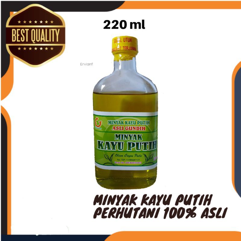 Minyak kayu putih perhutani 220ml segel kuning