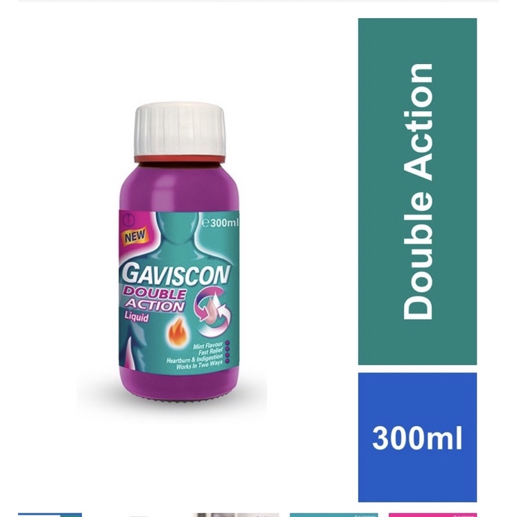 Gaviscon Double Action Liquid, 300ml Exp june 2024
