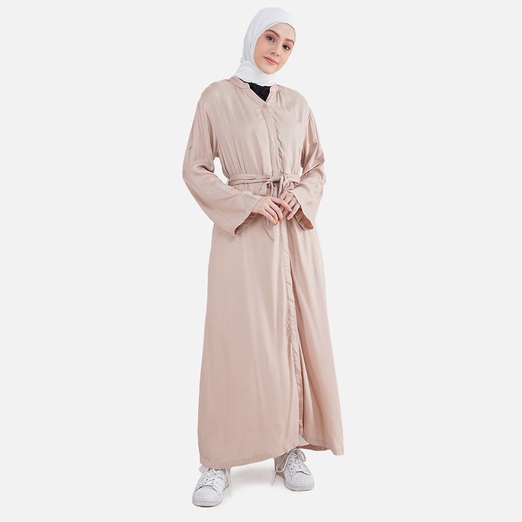 Aeesha Baju Gamis Wanita Muslim Terbaru LIN000026A Cream