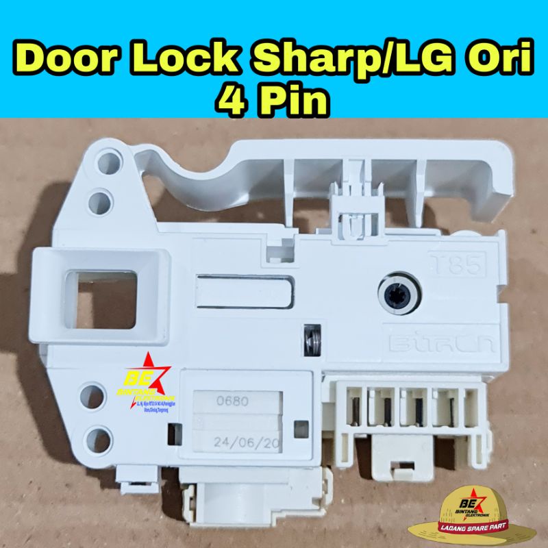 Door Lock Switch Mesin Cuci Sharp Front Loading LG 4 Pin Original