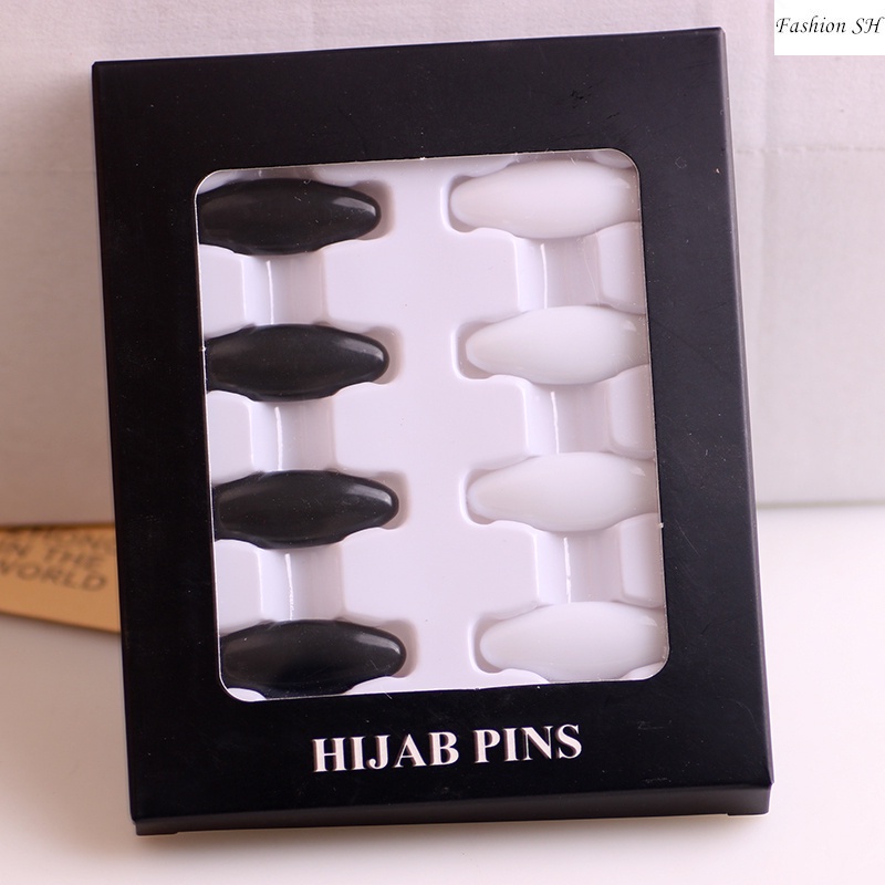 8pcs Jarum Panjang Warna Hitam Untuk Bros M30120