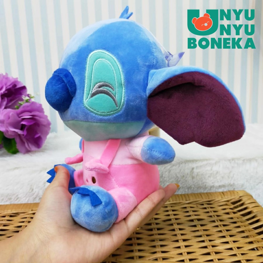 Boneka Stich Overall Size 8&quot;/22cm/BonekaDisney/Bonekakarakter/souvenir