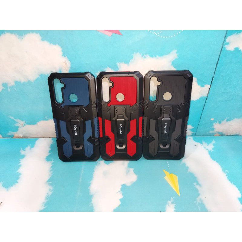 Realme C3/5 I-Crystal Robot Silikon Ring Standing Cover Casing HP Hardcase