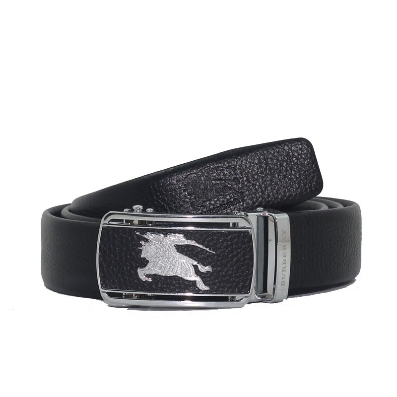 Ikat Pinggang Gesper Kulit Asli Pria Import Burberry REL - 202