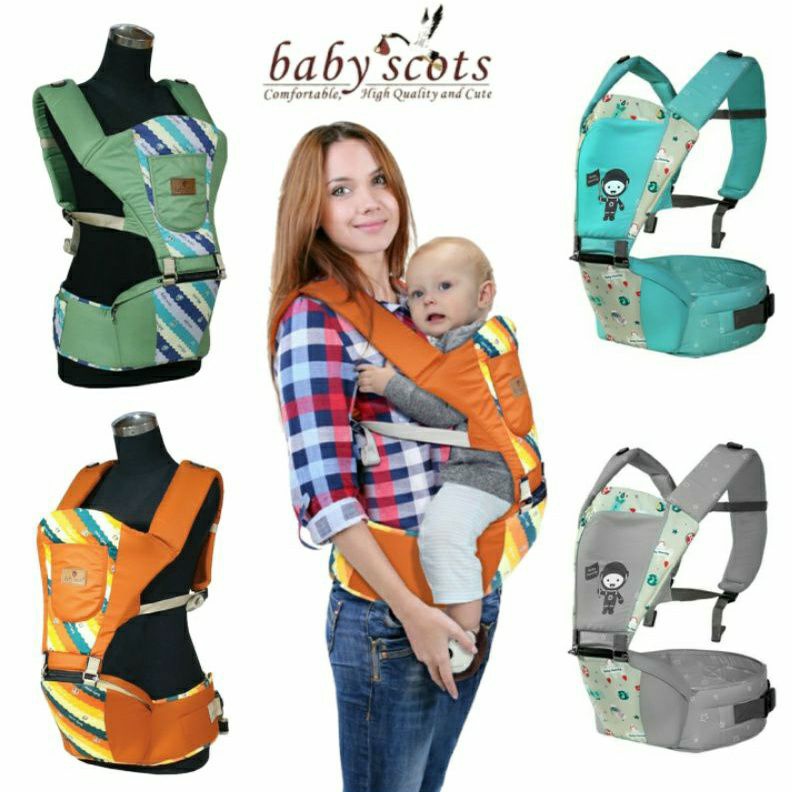 Baby Scots Gendongan Bayi Hipseat 6 Posisi Series /BABY HIP SEAT BABY FAMILLY / GENDONGAN MULTIFUNGSI