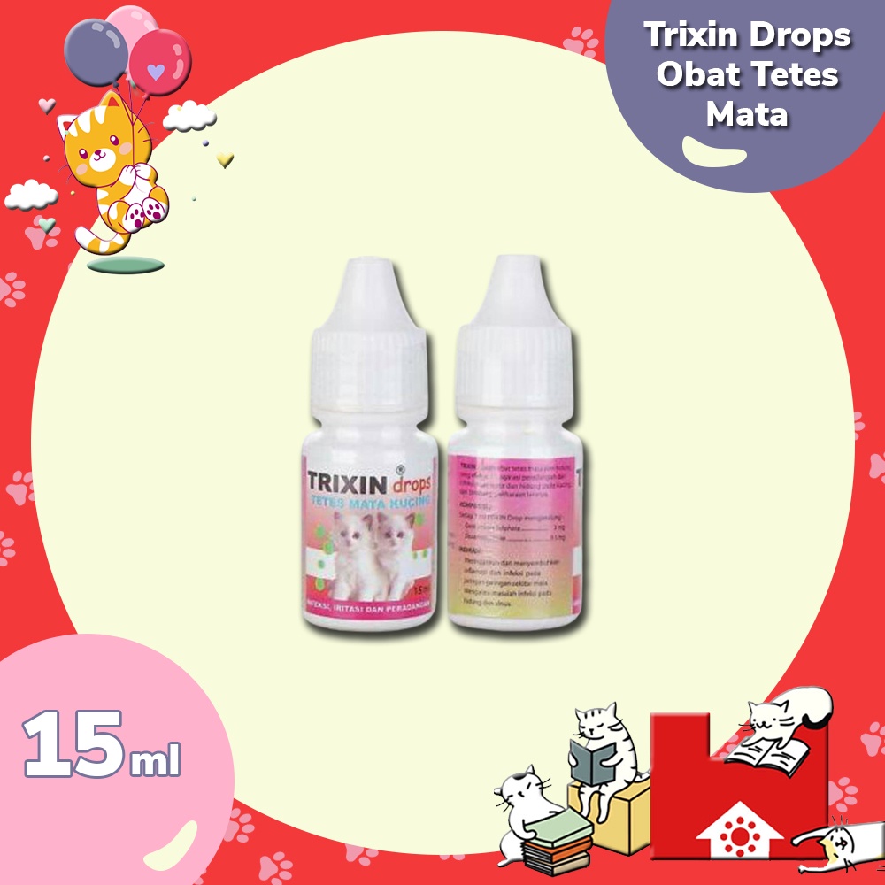 Trixin Obat Tetes Mata dan Hidung Kucing 15ml