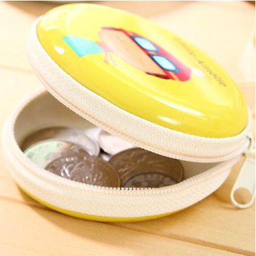 Dompet Koin Wanita Bulat Karakter Lucu Pouch Mini Coin Purse