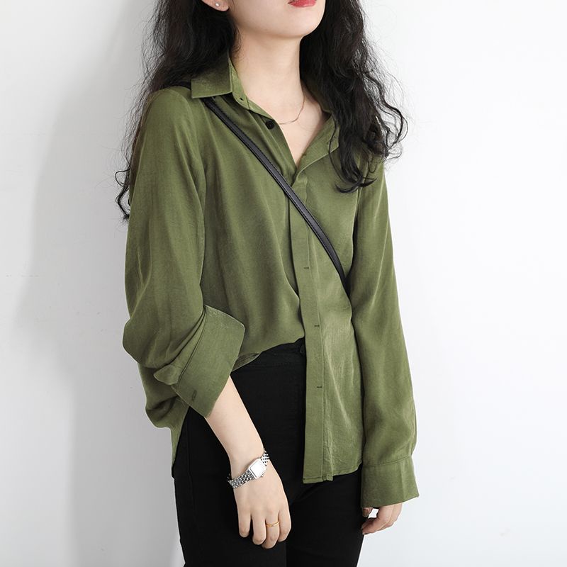 Blus Kemeja Oversize Wanita  Bahan Katun Toyobo Premium