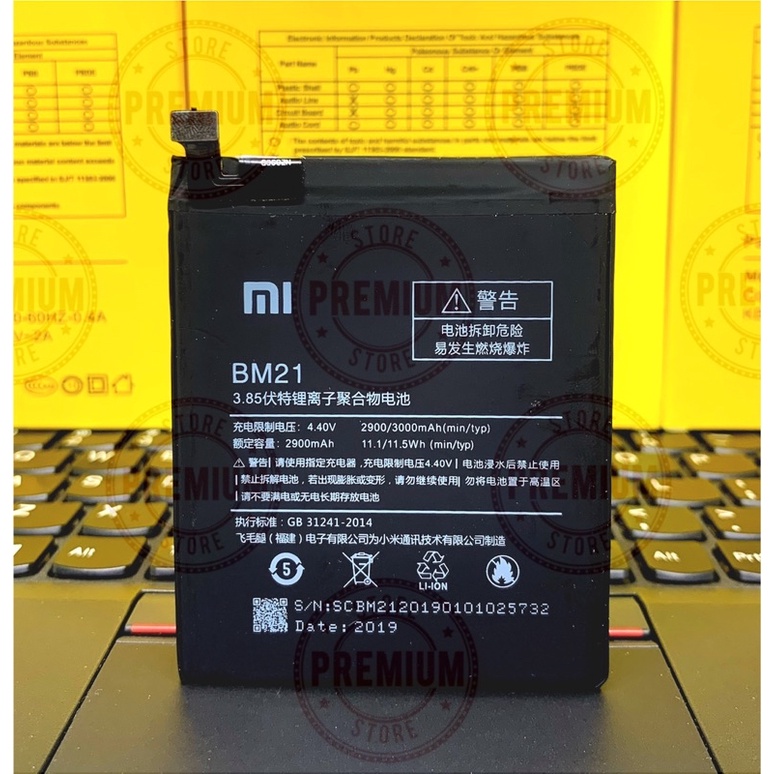 Baterai Batre Battery 100% Xiaomi Mi Note 5/ Bamboo/ BM21