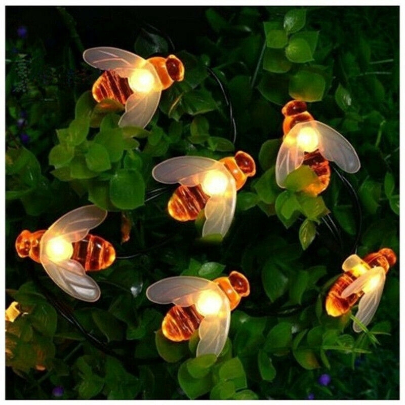 Outdoor Tahan Air 2.2/3.3m Pesta Ornamen Cahaya Tenaga Baterai led String Lucu Lebah Madu Peri Cahaya