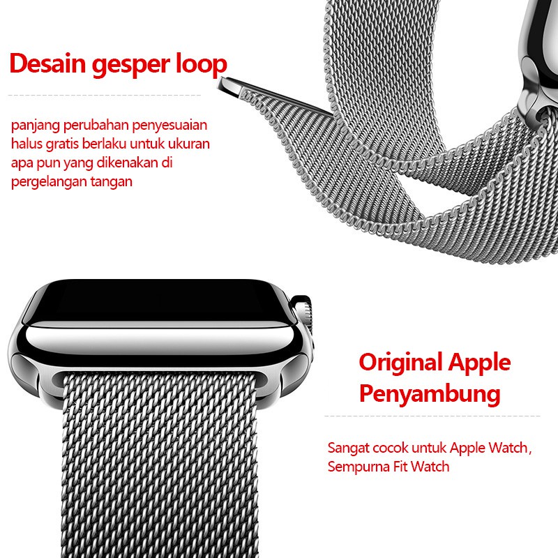 Milanese Stainless Steel Strap Milanese Loop Strap iWatch Smartwatch T55 T500 Strap A-pple Watch 38 40 42 44mm / Strap iWatch Series 7 SE 6 5 4 3 2