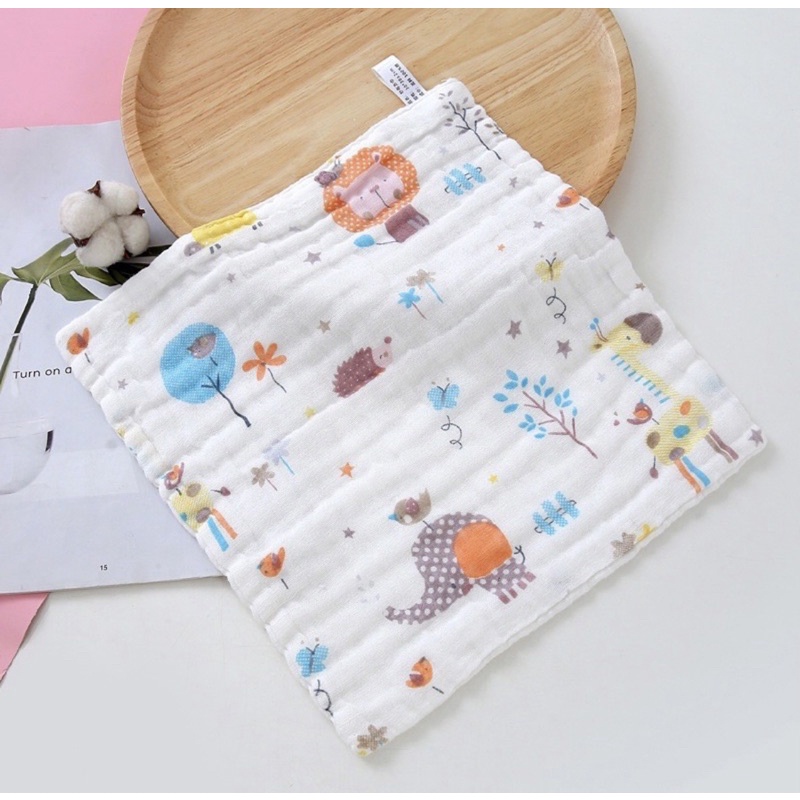 Sapu Tangan Bayi Salur Lembut Halus Washlap Wash Lap Wash Cloth Washcloth