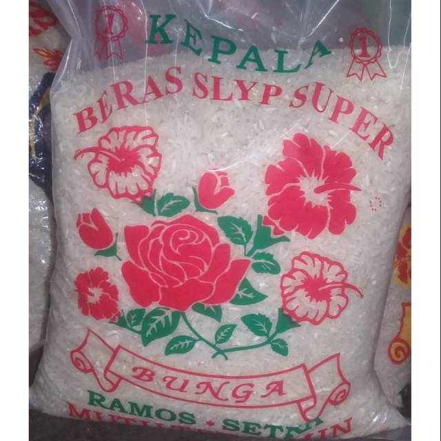 

Beras ramos cap kembang 3 kilo