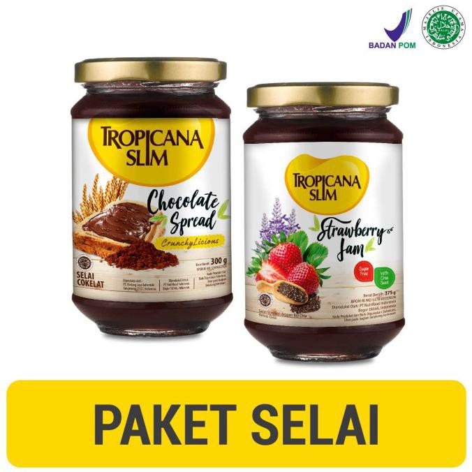 

Cuci Gudang Awal Tahun Tropicana Slim Chocolate Spread 300gr + Strawberry Jam 375gr Big Sale