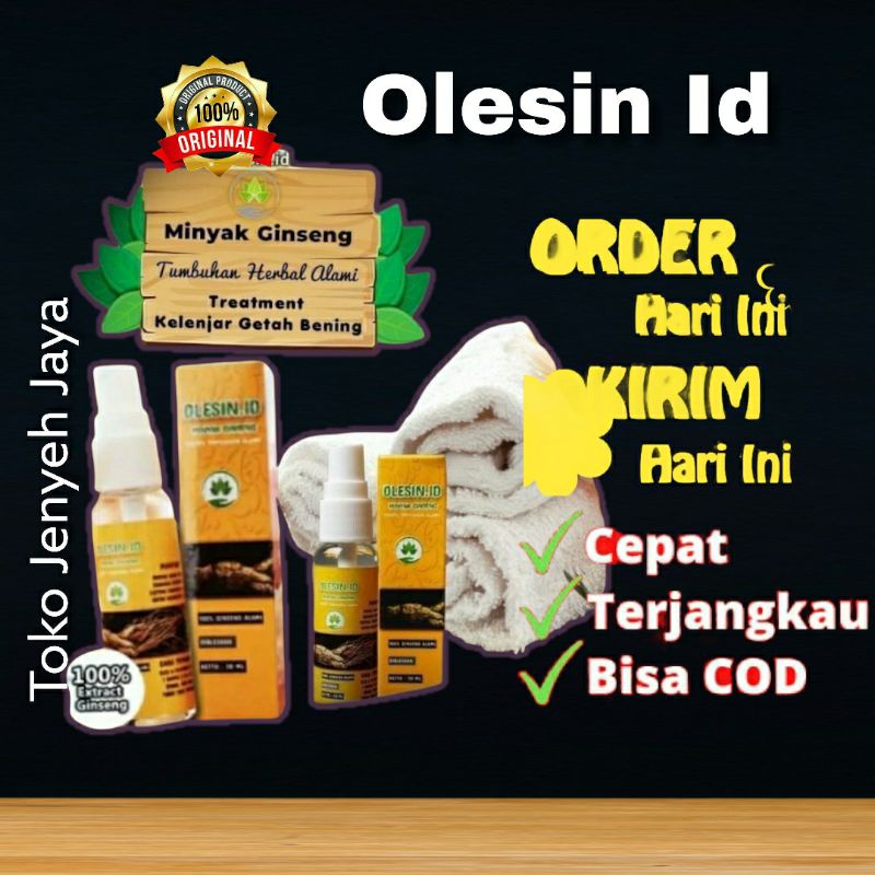 ORIGINAL BERHOLOGRAM] ✓ OLESIN ID MINYAK GINSENG ORIGINAL TREATMENT OBAT KELENJAR GETAH BENING