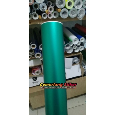 Stiker Skotlet Motor Hijau Tosca Skotlet Hijau  Toska Doff Sticker Hijau Tosca Metalik Doff Kualitas