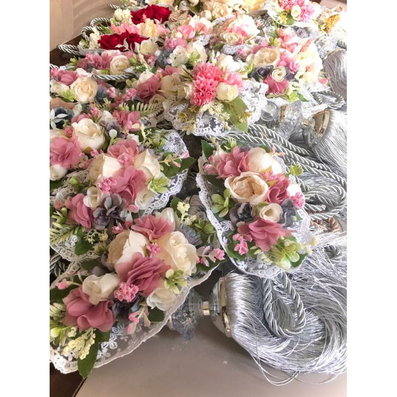 Ikat gorden - Dusty Pink - TALI GORDEN BUNGA