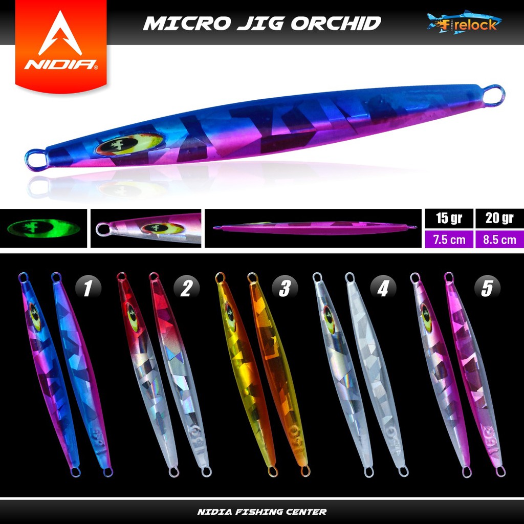 Metal Jig 15 Gram - 20 Gram untuk Micro Jigging  - Micro Jig ORCHID