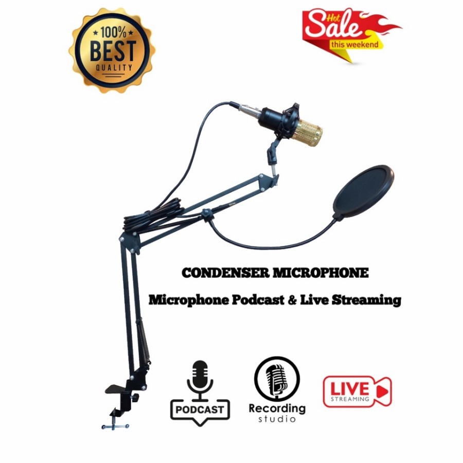 Mic Studio Condensor Live Streaming Termurah