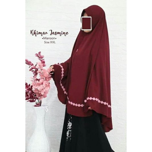 khimar jasmine uk xxl by hawari jilbab instan murah khimar instan