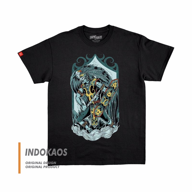 KAOS PANGLIMA BURUNG DAYAK KALIMANTAN BORNEO BUDAYA INDONESIA GRAPHIC HERO CULTURE ORIGINAL