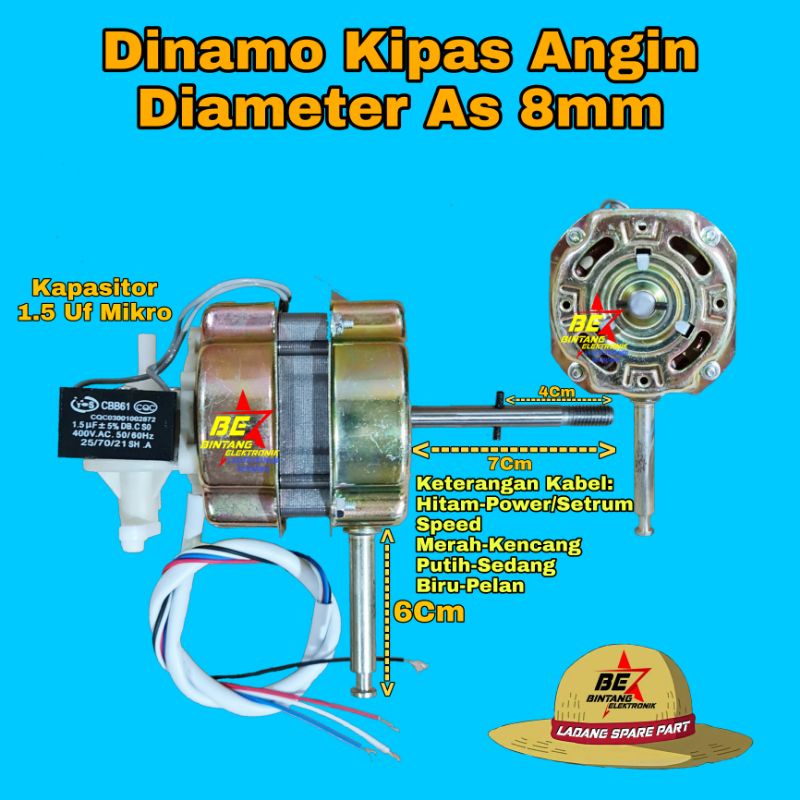 Dinamo kipas Angin Motor kipas Angin  Mesin kipas Umum SANEX/Sogo/VIAR/VIVA/TD/OMEGA