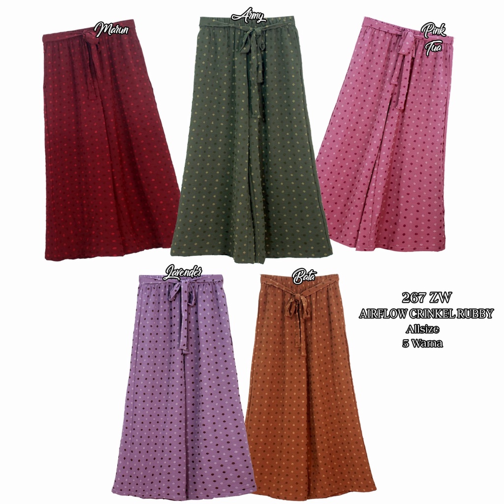 CELANA KULOT TALI RUBBY PREMIUM IMPORT DETAIL MOTIF