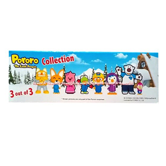 Zaini Pororo Piguin Coklat Telor Egg Chocolate Berisi 3pcs isi Mainan Anak Pororro Zainni Porroro Eggs Egs Chocolate