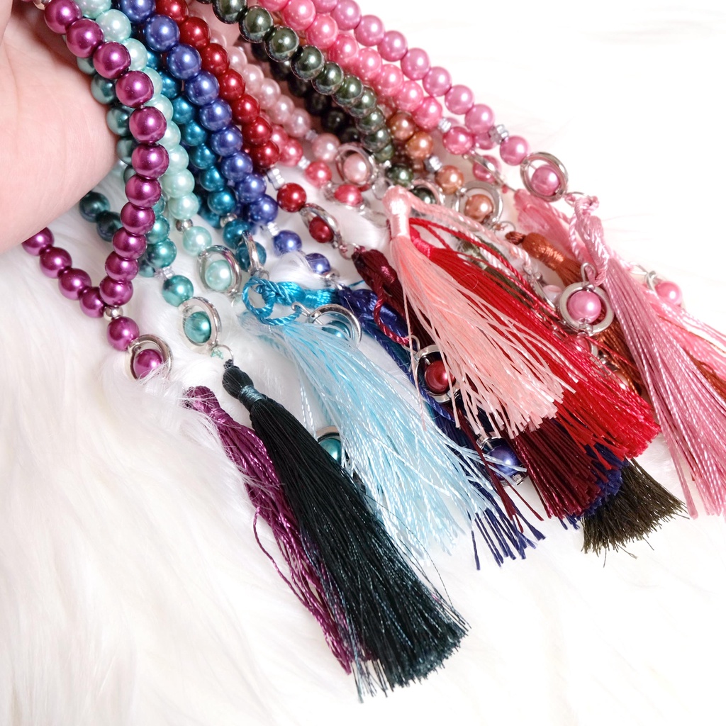 Souvenir Tasbih Mutiara Rumbai 33butir Premium