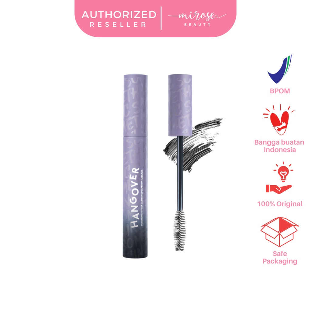 SOMETHINC HANGOVER Voluminous Fiber Lash Smudgeproof Mascara - Waterproof Mascara Tahan Lama