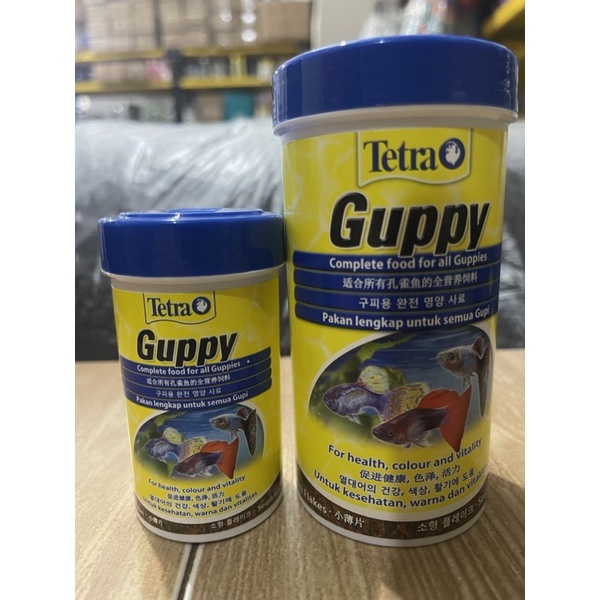 TETRA GUPPY 30GR (100ml) / 75 GR (250 ML)MAKANAN IKAN GUPPY / GERMANY