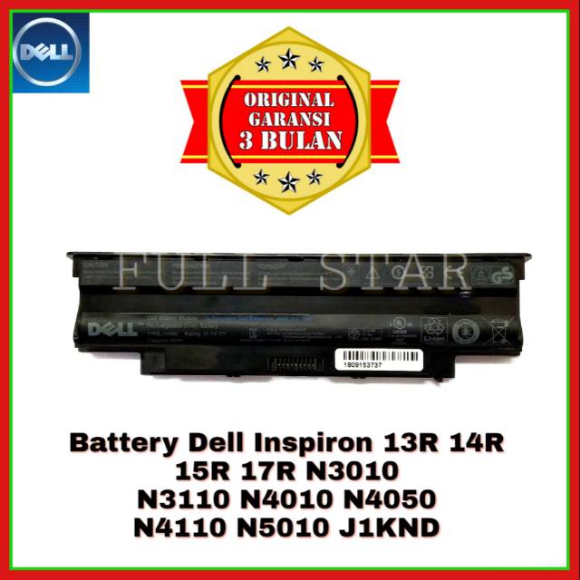 Baterai Original Laptop Dell Inspiron 13R 14R 15R 17R N4010 N4050 N3010 N5010 N3110 N4110 J1KND