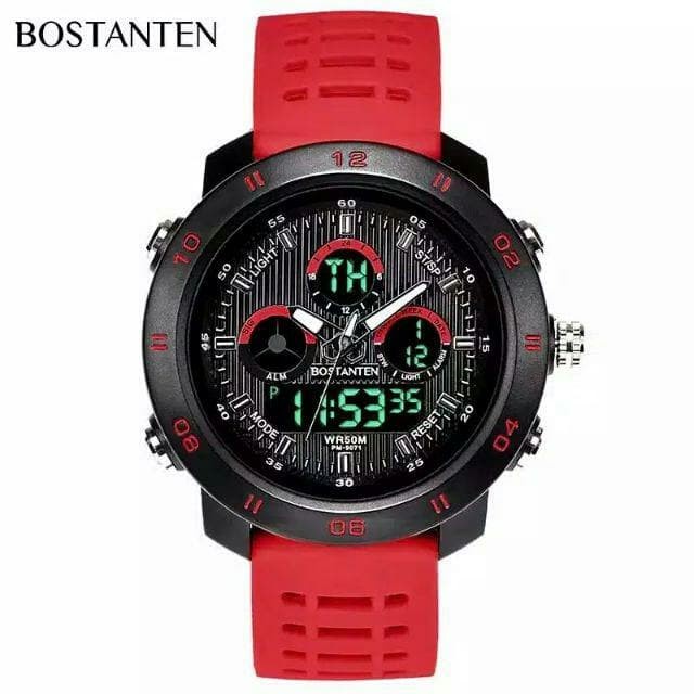 Jam Tangan Pria analog bostanten Jam Tangan Anti Air Water Resistant Elegan Digital Original Analog