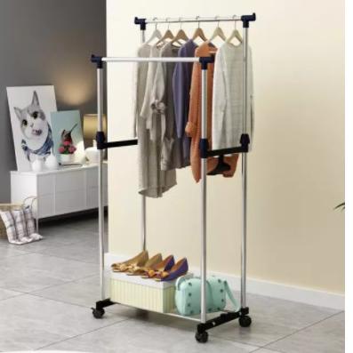 ♖ DOUBLE STAND HANGER RAK GAWANG GAWANGAN JEMURAN GANTUNGAN IKEA DAISO ☼