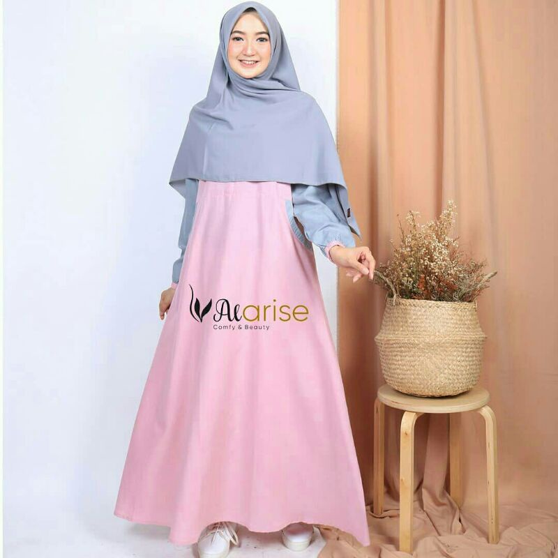 Alaris Gamis/Tazkia dress/Gamis Casual/Gamis Sporty/Gamis busui/Gamis Terbaru/baju muslim/