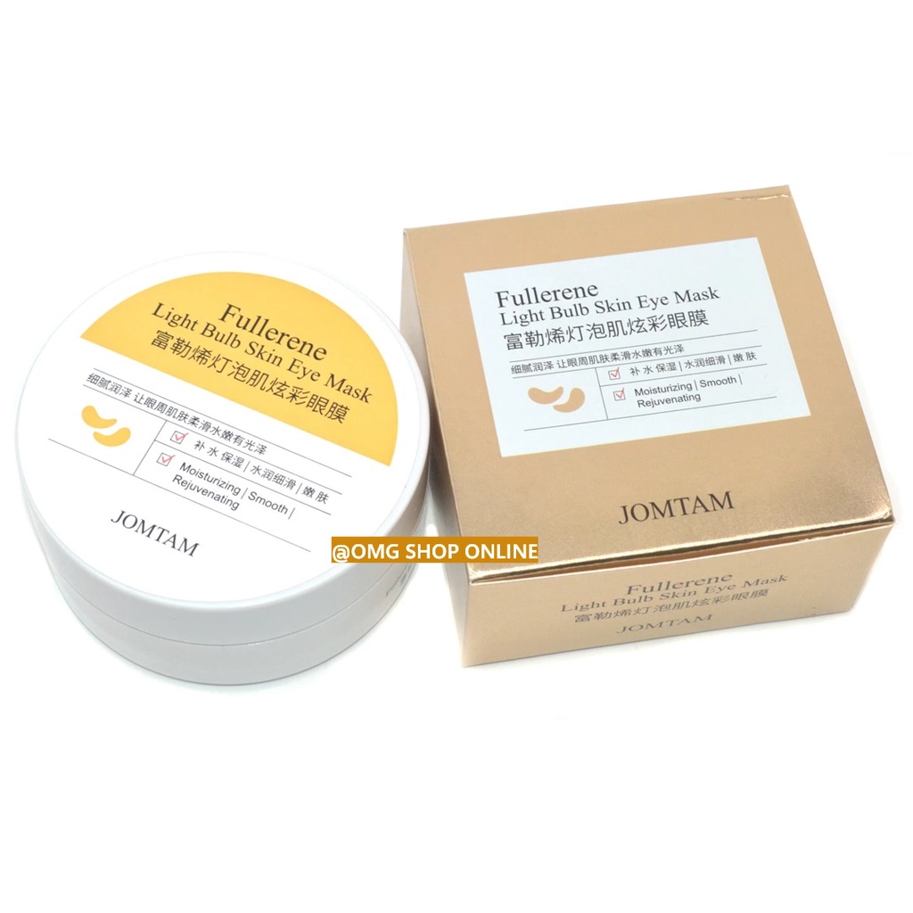 Isi 60 Lembar JOMTAM Fullerene Eye Mask Masker Mata Collagen Crystal Diamond ORIGINAL / Masker Mata Panda Kantung / Masker Mata Untuk Tidur / Eye Mask Collagen Bisa Untuk Leher Pipi / Masker Wajah Glowing dan Putih / Eye Serum Masker Organik Anti Aging